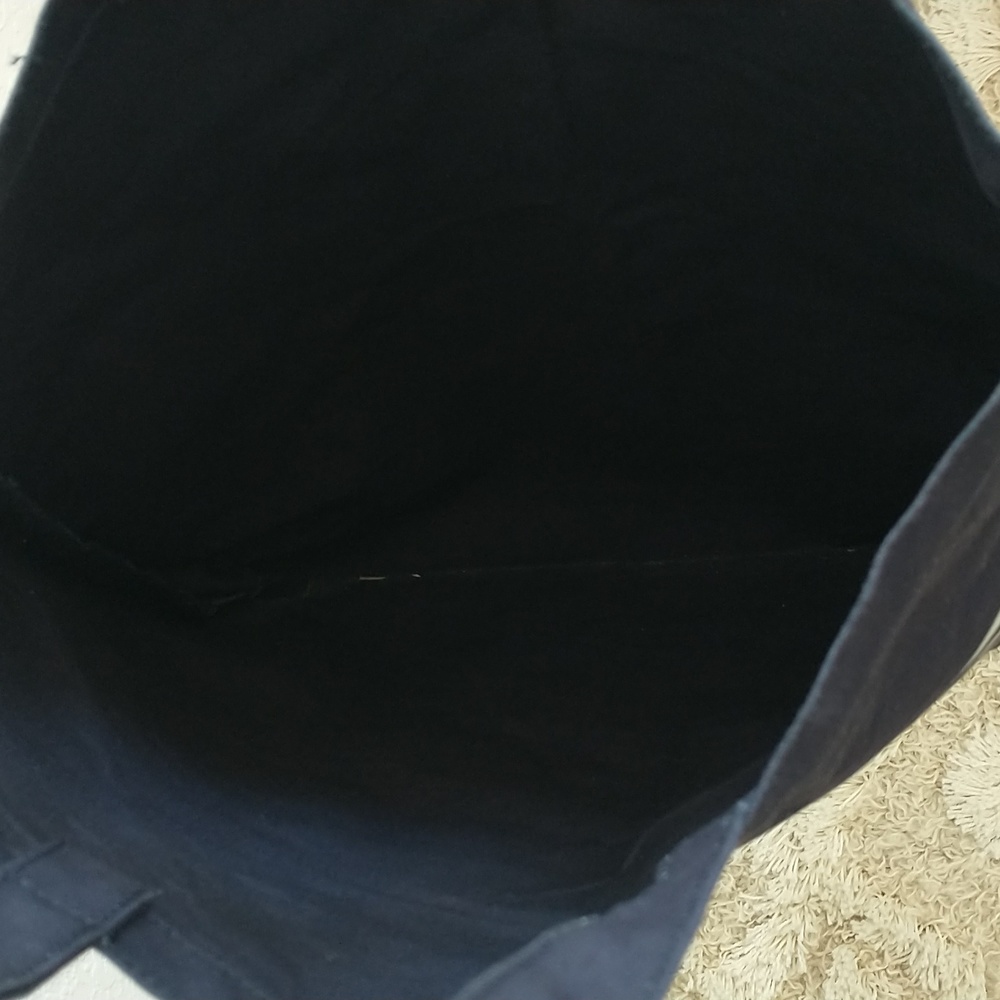 J Crew Navy & White Striped Tote Bag - Picture 5 of 7